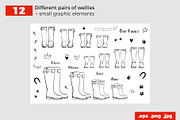 Line Art Wellies. Simple & Outline, an Outline Icon by Sopelkin (Thumbnail 3 of 3)