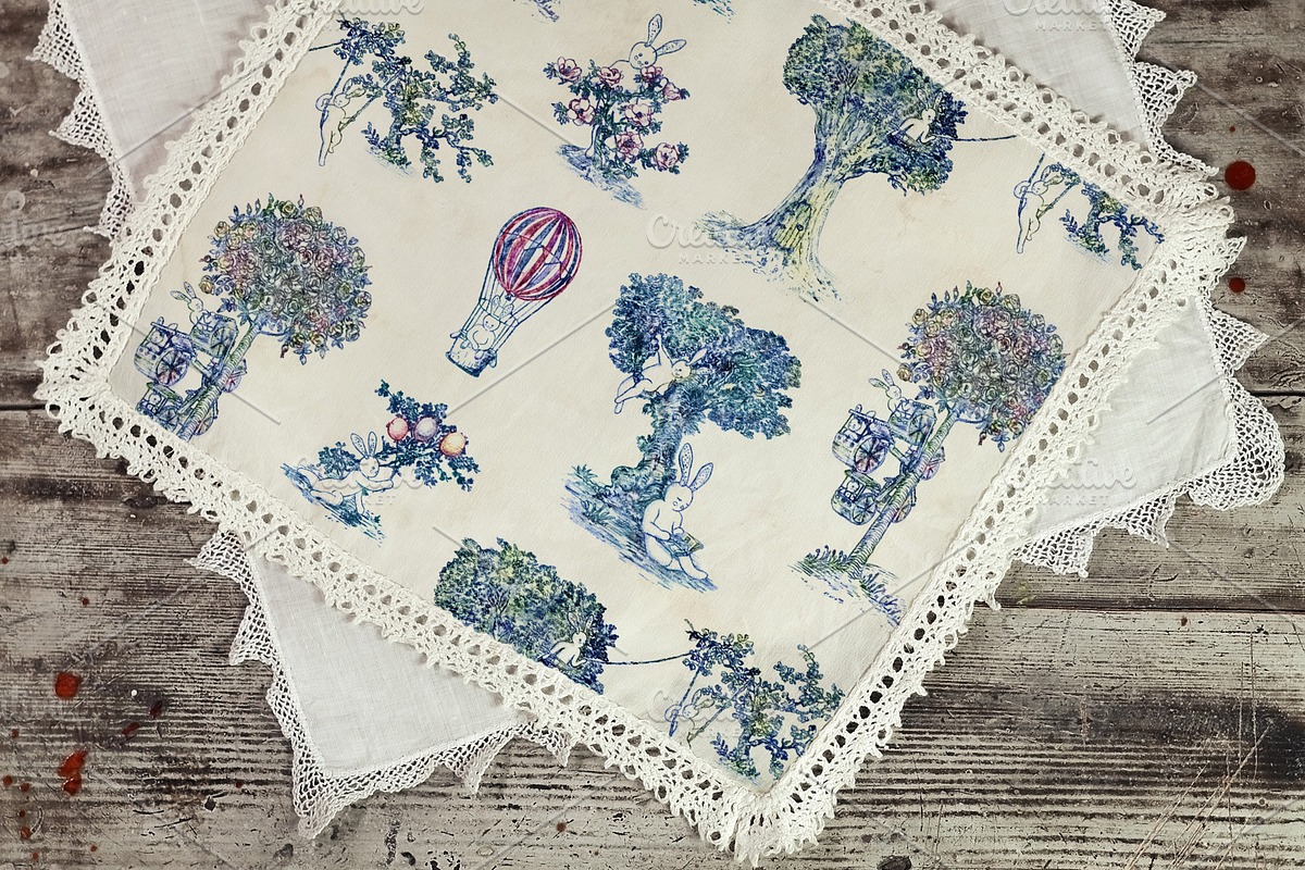Toile de Jouy - Fairytale bunnies, a Pattern Graphic by YvY (Photo 5 of 5)