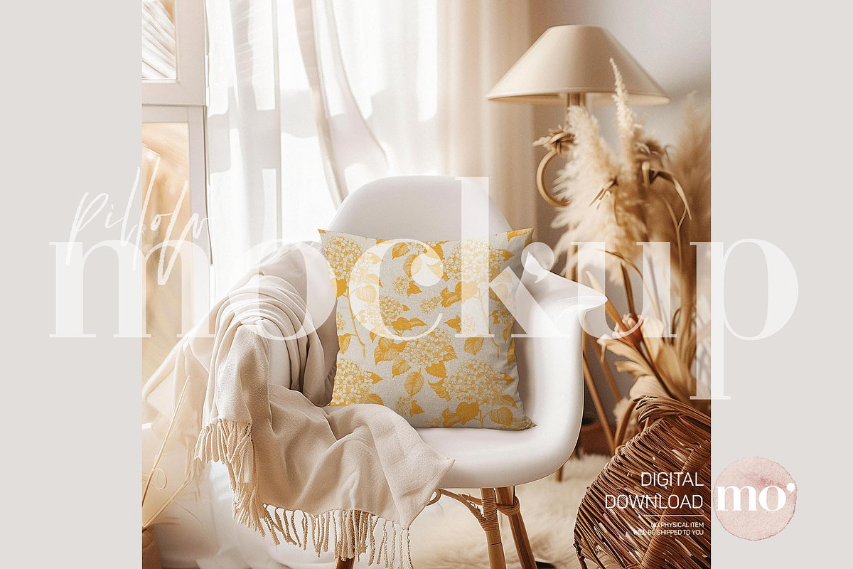 Pillow mockup, a Product Mockup by MoMockups (Photo 5 of 6)
