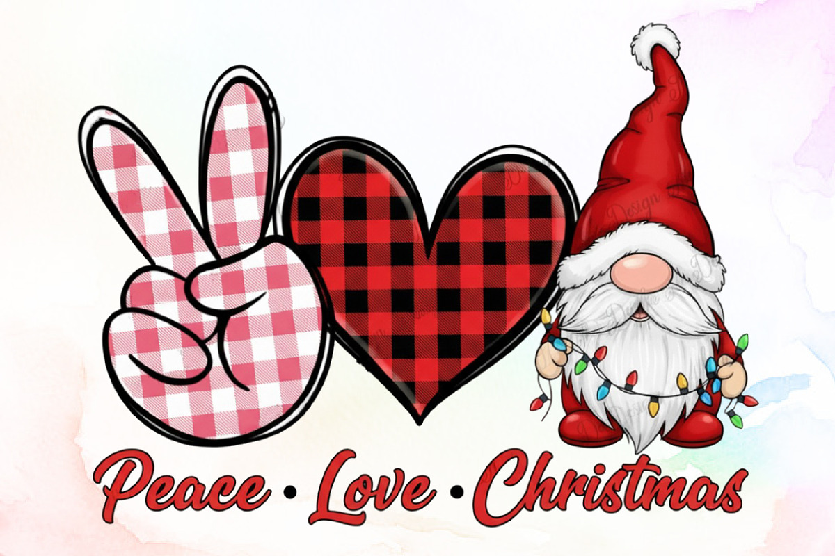 Peace Love Christmas PNG, an Illustration by Sublimation Artist (Photo 1 of 9)
