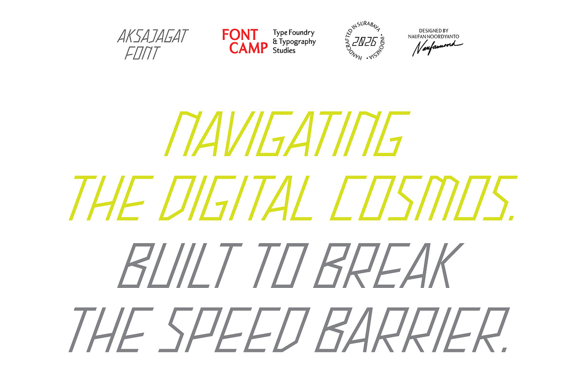 Aksajagat Font, a Sans Serif Font by Fontcamp Type Foundry (Photo 8 of 14)