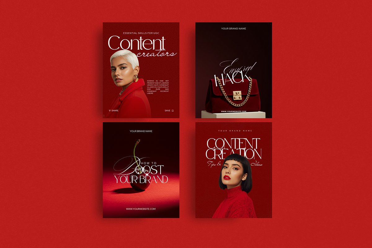 RED | Social Media Kit, a Social Media Template by My Template Studio (Photo 14 of 16)