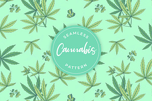 Seamless Cannabis Leaves Pattern.zip