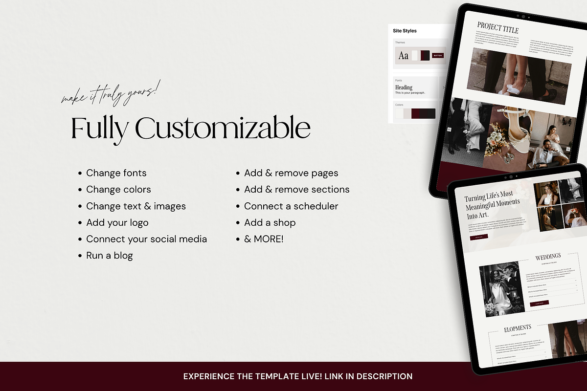Squarespace Photographer Website, a Squarespace Template by Breah Designs (Photo 5 of 10)
