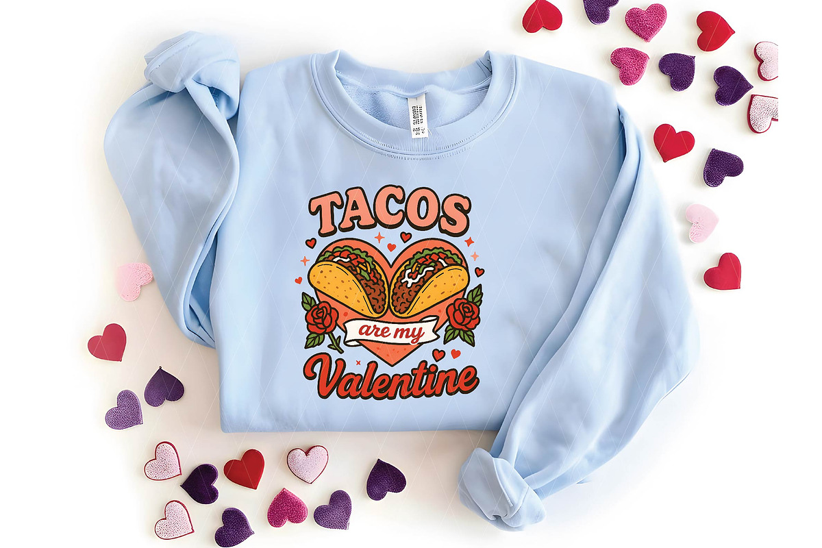 Tacos Are My Valentine Png, an Illustration by DreamPrint404 (Photo 4 of 8)