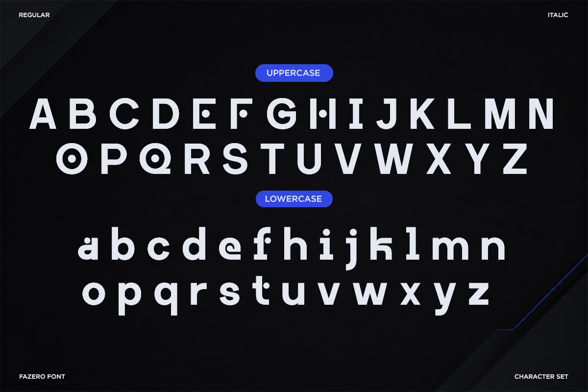 Fazero - Futuristic Tech Sans Serif, a Sans Serif Font by Font Liner (Photo 8 of 10)