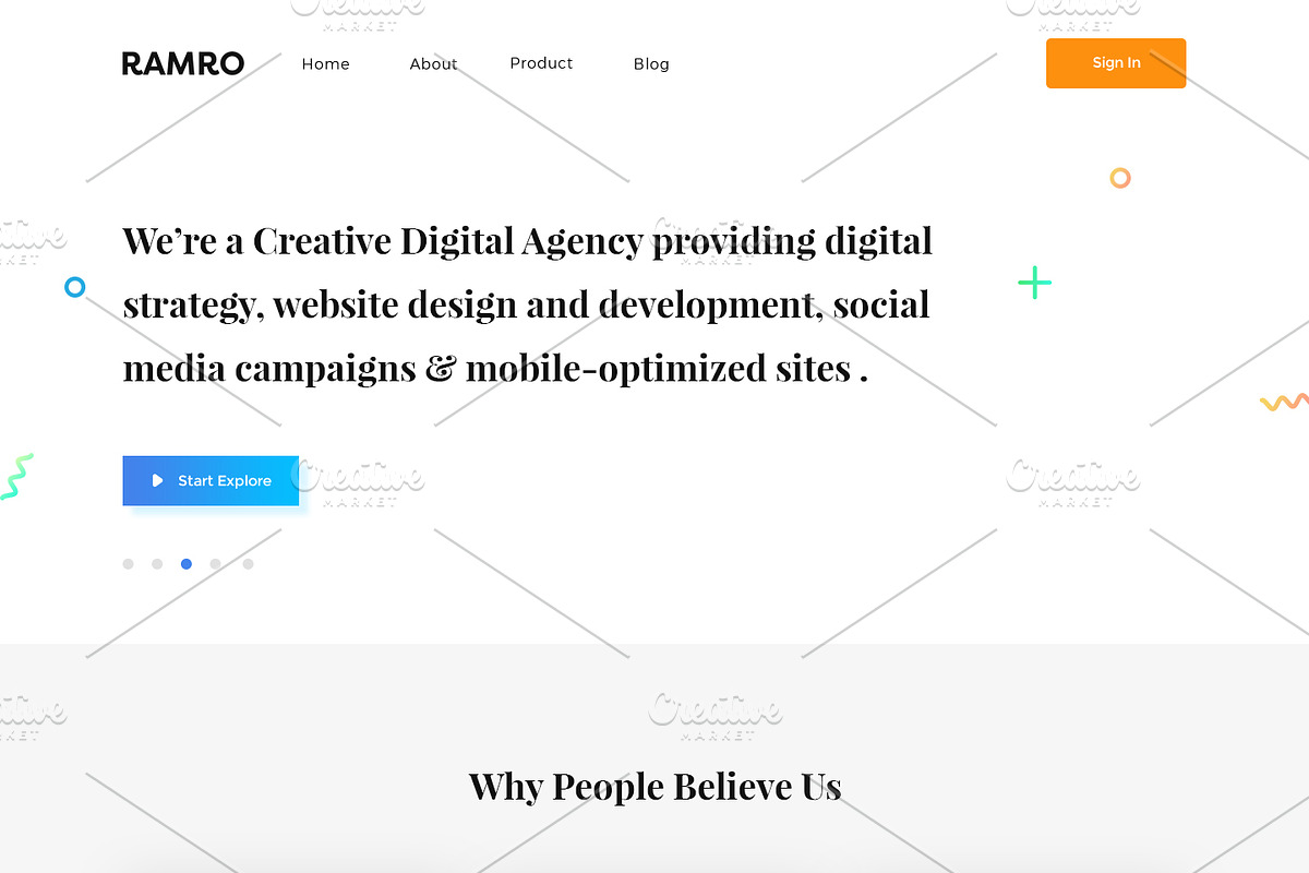 Ramro Web UI Kit - About us, an UI Kit Template by Danfe Designs (Photo 6 of 11)