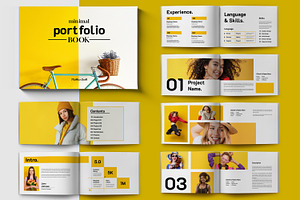 Minimal Portfolio Book, a Magazine Template by ContestDesign