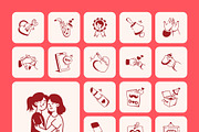 Love and Celebration Doodle Icons, an Outline Icon by Prosymbols (Thumbnail 10 of 13)