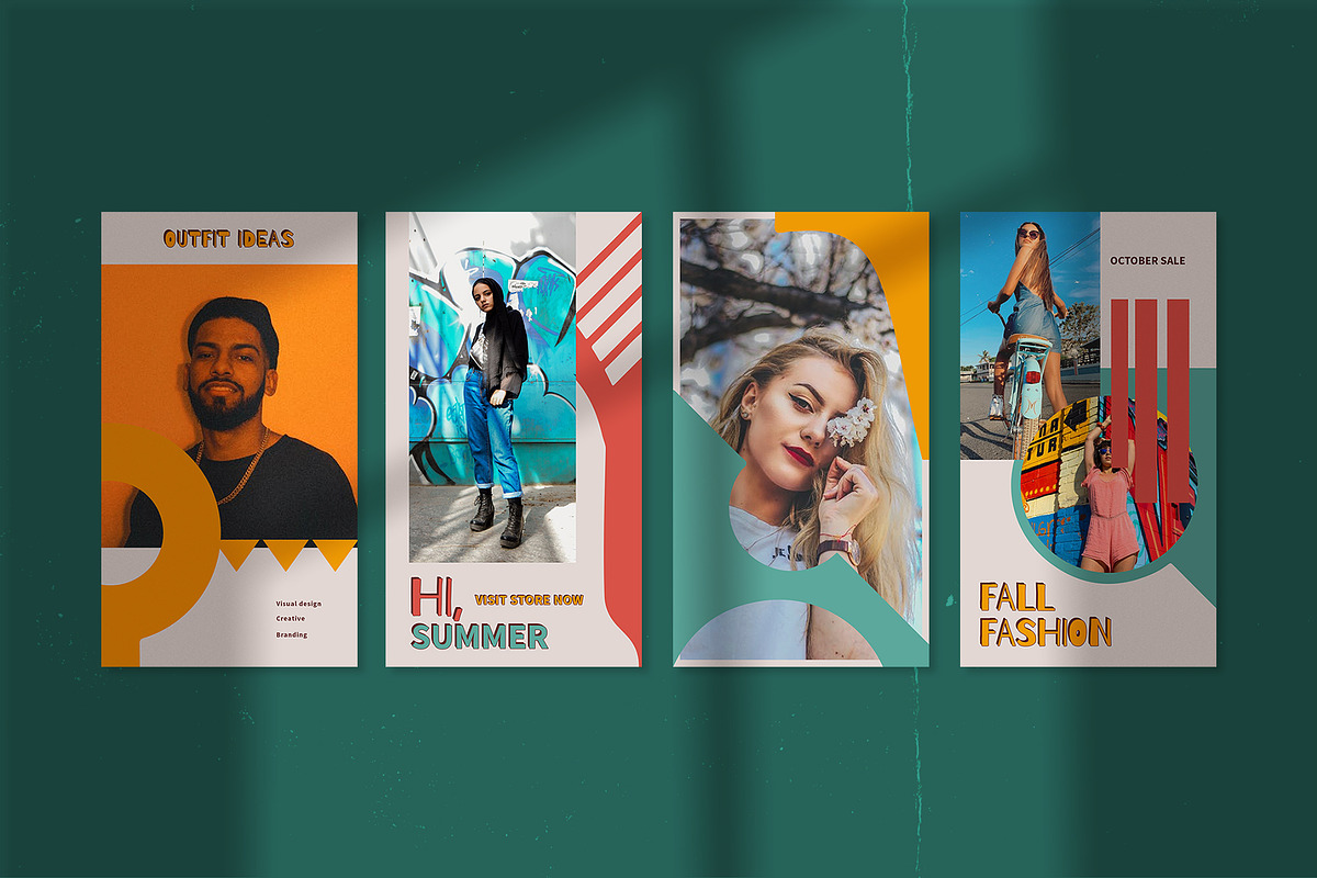 Geomei 90' Instagram Templates, a Social Media Template by Azruca (Photo 3 of 9)