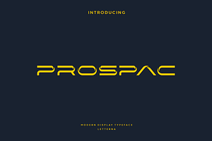 Prospac - Modern Futuristic Typeface, a Sans Serif Font by Letterna
