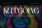 Ancestral Heritage - Distorted Font, a Serif Font by 177Studio (Thumbnail 6 of 8)