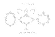 Baroque frames and crests, a Decorative Illustration by Oxi An illustrator (Thumbnail 2 of 4)