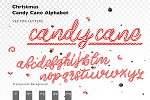 Christmas Candy Cane Alphabet