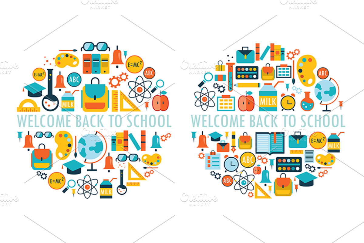 Back to school 40 vectors pack, an Education Illustration by Anttoniu (Photo 2 of 5)