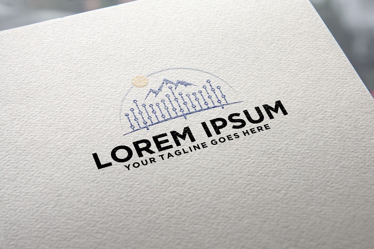 Bridge Technology mountain logo idea, a Branding & Logo Template by REDVY CREATIVE