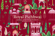 Royal Pichhwai Prints & Patterns, a Pattern Graphic by GND ART STUDIO (Thumbnail 1 of 8)