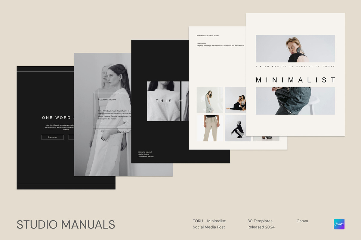 TORU – Minimalist Social Media Post, a Social Media Template by Studio Manuals (Photo 2 of 8)
