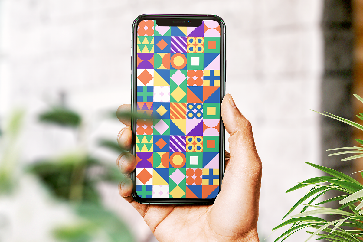 Geometric Background pattern, a Pattern Graphic by SPACECAKE (Photo 2 of 4)