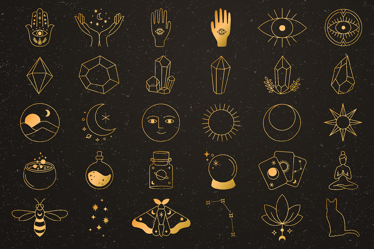 30 Magical Symbols | SVG, PNG & EPS, an Illustration by Oh so Lively (Photo 4 of 4)