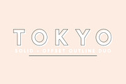Tokyo | A Designer Font Duo, a Sans Serif Font by Jen Wagner Co (Thumbnail 1 of 9)
