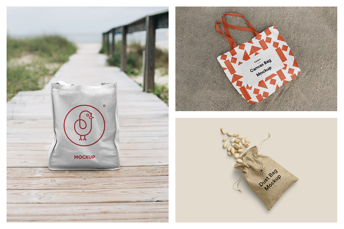 Canvas Bag Mockups - Tote Bag Mockup, a Packaging Mockup by MockupForest (Photo 6 of 10)