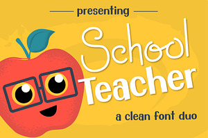 School Teacher Font Duo