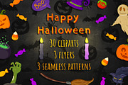 Halloween. Big set, a Seasonal Illustration by HmarkaShop (Thumbnail 1 of 4)