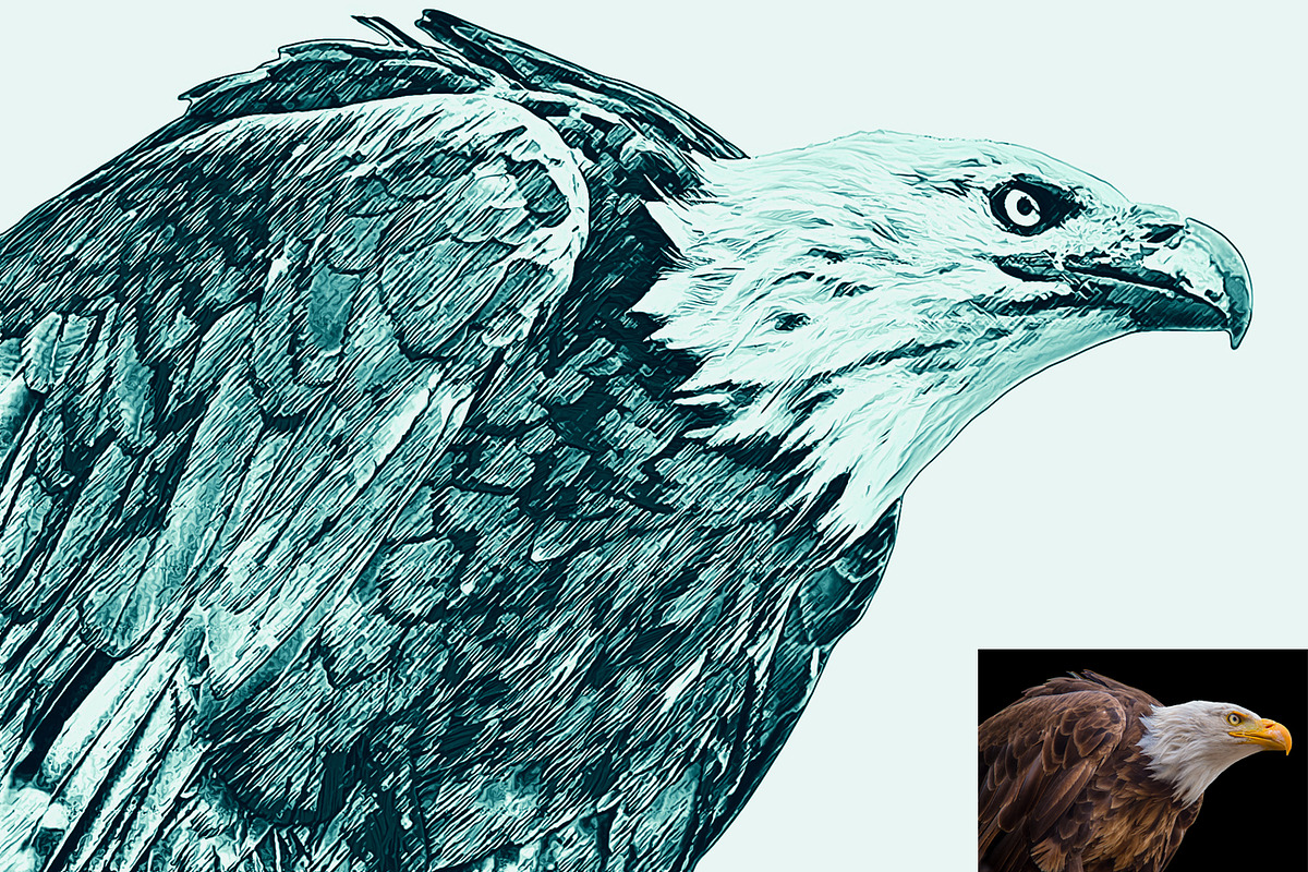 Realistic Line Drawing Ps Action, an Action Add-On by Studio Retouch