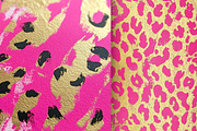 Pink and Gold Leopard Digital Paper, a Work Illustration by Dream Creation (Thumbnail 5 of 5)