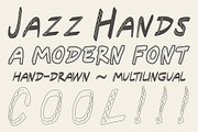 Jazz Hands, all caps handdrawn font, a Handwritten Font by Eryn Rose Design (Thumbnail 3 of 13)