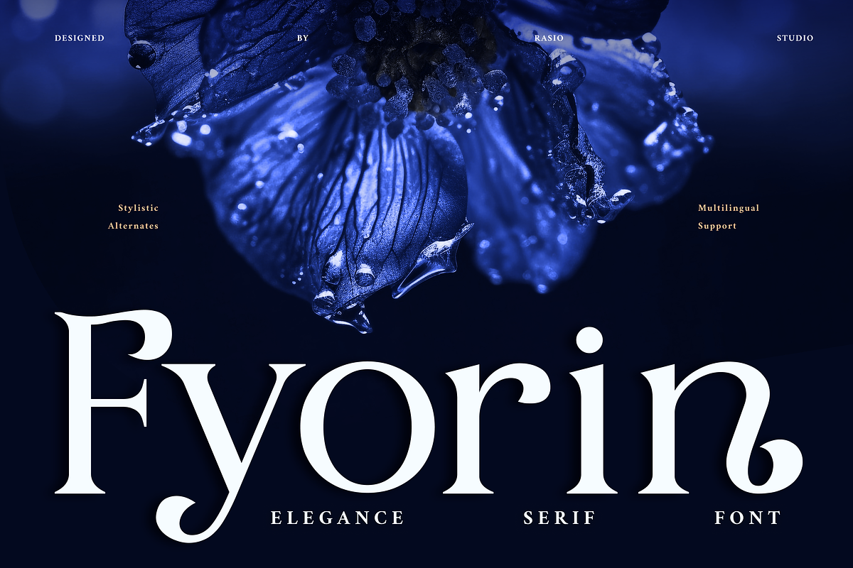 Fyorin Elegance Serif Font, a Serif Font by Rasio Studio (Photo 1 of 11)