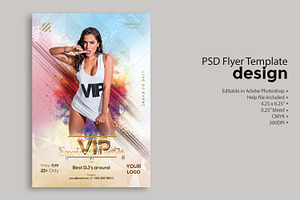 VIP Spring Party PSD Flyer Template