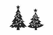 Cozy Holiday Tree Silhouette Designs, an Illustration by Gaye Art (Thumbnail 17 of 21)