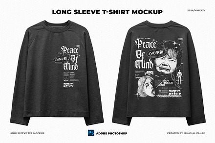 Long Sleeve T-shirt Mockup