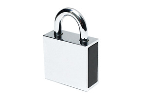 Padlock isolated, a Photo by saiko3p
