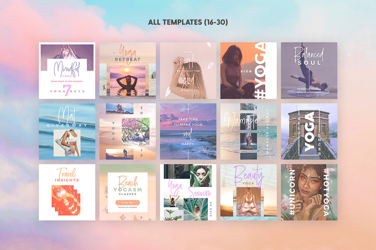 Unicorn Yoga - Social Pack, a Social Media Template by The Wedding Shop (Photo 4 of 6)