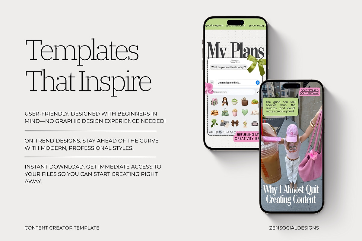 Content Creator Instagram Templates preview 7