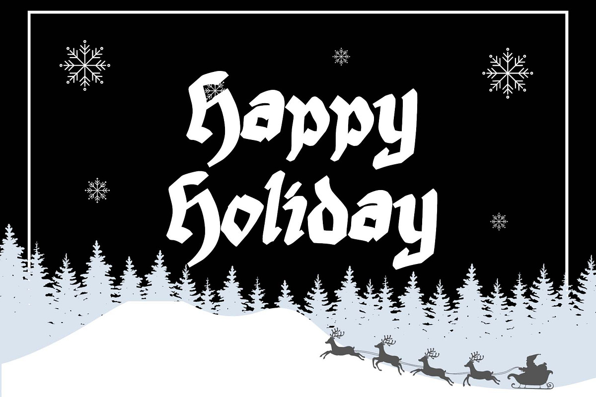 With Christmas, a Blackletter Font by Yoga Letter (Photo 4 of 5)