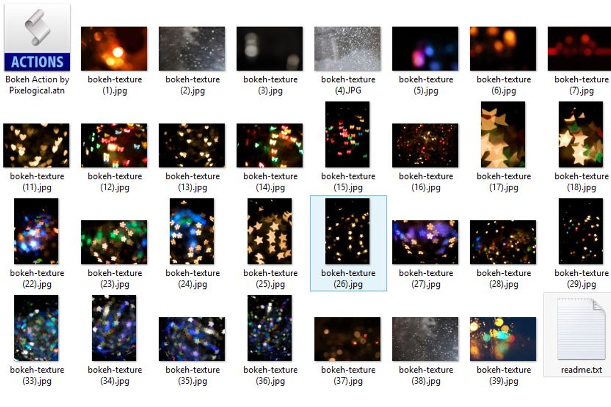 Bokeh Action and 40 Premium Textures, an Action Add-On by Elegrad Design Agency (Photo 2 of 4)