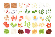 Sandwich constructor, food set, a Food Illustration by Good Studio (Thumbnail 2 of 3)