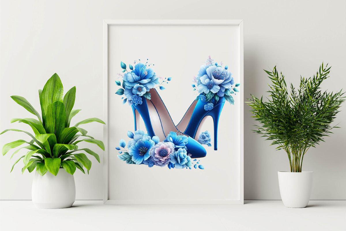 Blue High Heels with Beautiful Flow, an Illustration by SVGArt (Photo 3 of 7)