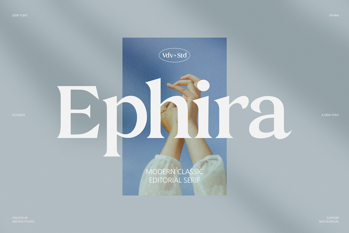 Ephira Modern Editorial Serif Font, a Serif Font by Vadovastd (Photo 1 of 7)