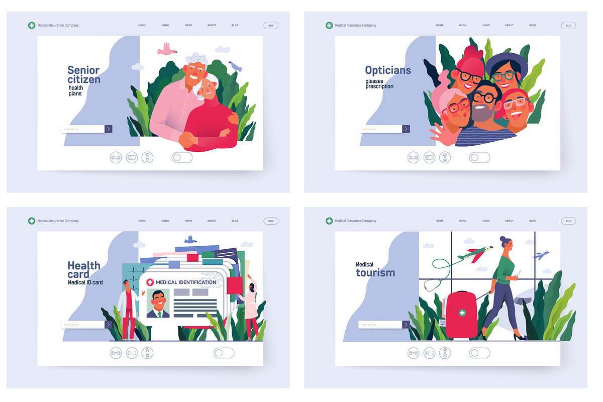 Part 1 Medical website illustrations, a Healthcare Illustration by Grivina's shop (Photo 16 of 37)