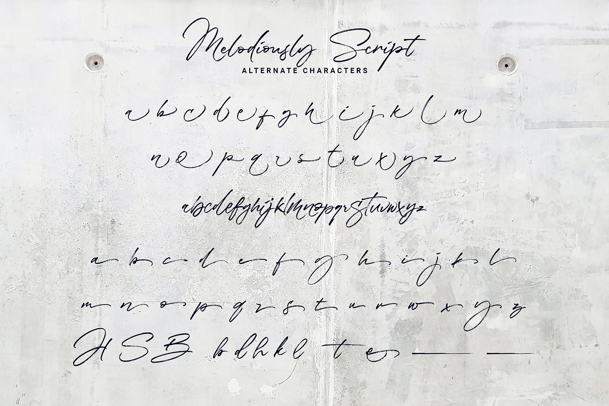 Melodiously Script preview 4