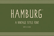 Hamburg - A Vintage Style Font, a Sans Serif Font by Komet & Flicker (Thumbnail 1 of 13)