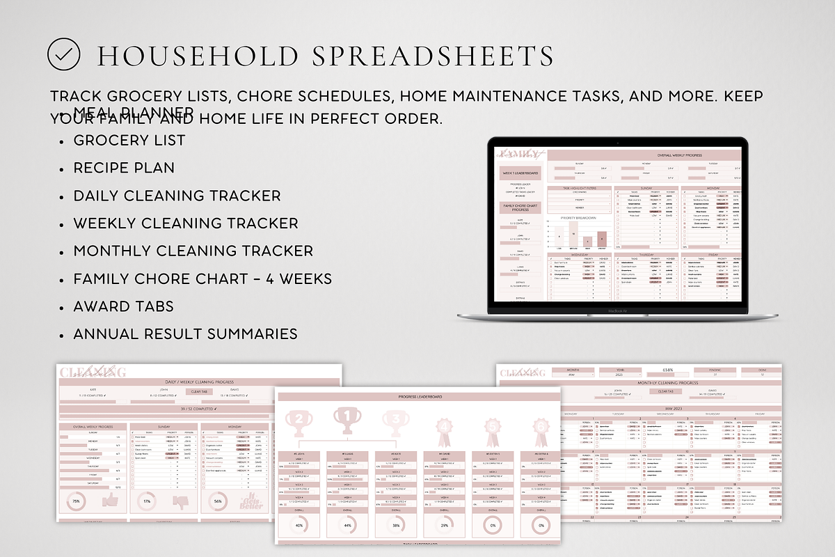 All-In-One Spreadsheet Bundle, a Templates & Theme by BRANDcontent