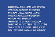 Bulletin | Vintage Sans Serif Font, a Sans Serif Font by Max Lockwood (Thumbnail 5 of 11)
