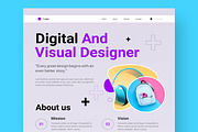 Agency Landing Page Layout, a Landing Page Template by CreativeShaper (Thumbnail 2 of 6)