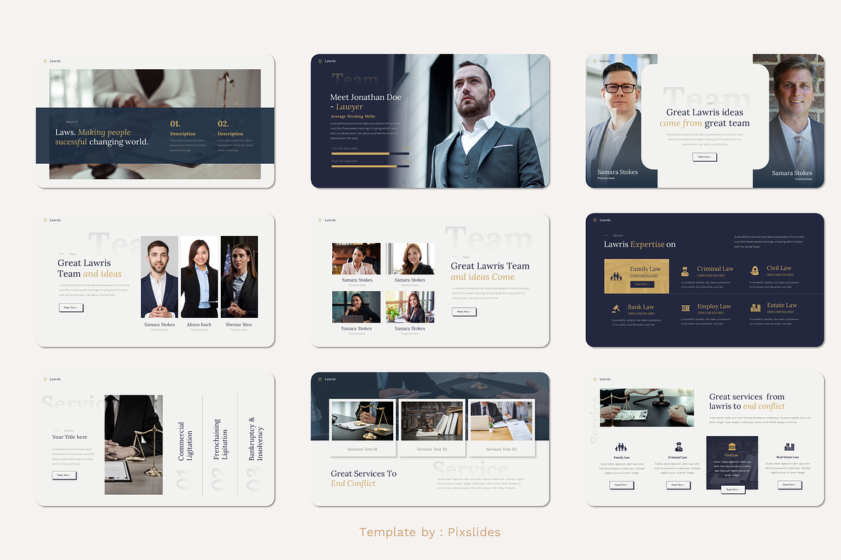 Law and Firm PowerPoint, a Presentation Template by Pixslides (Photo 3 of 5)